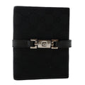 GUCCI GG Canvas Jackie Day Planner Cover Leather Black yk7939