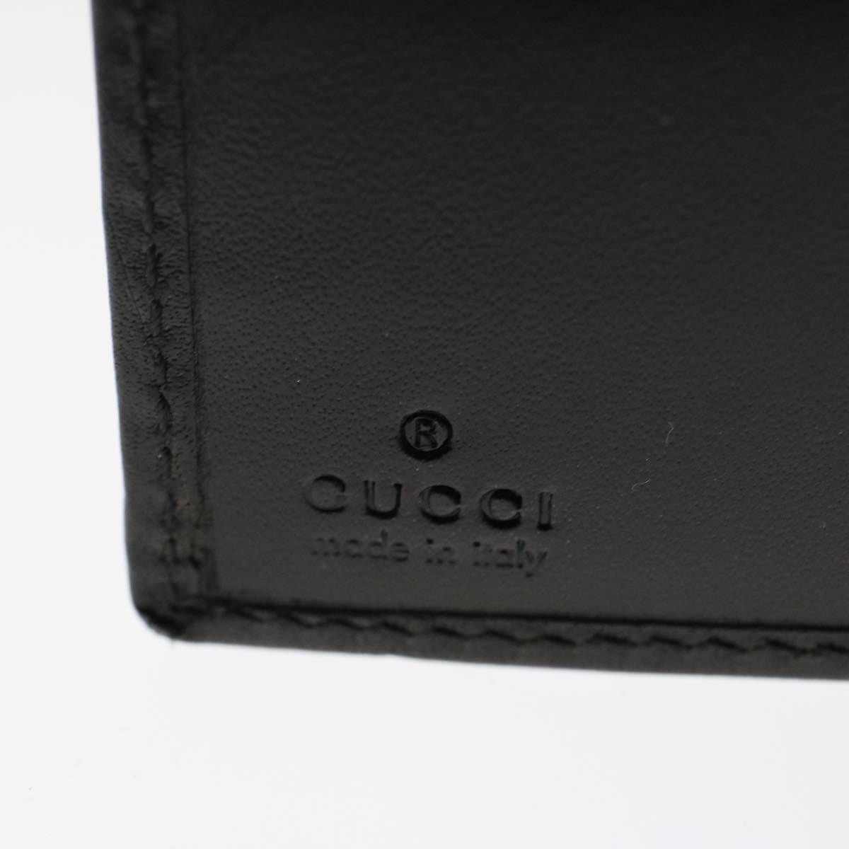 GUCCI GG Canvas Jackie Day Planner Cover Leather Black yk7939