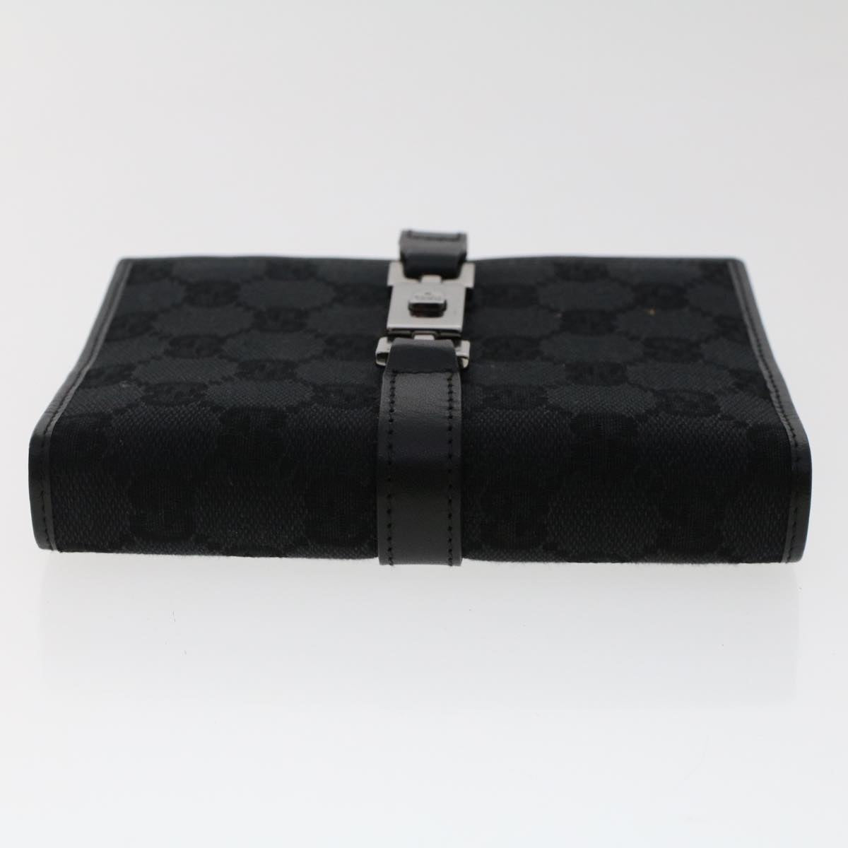 GUCCI GG Canvas Jackie Day Planner Cover Leather Black yk7939