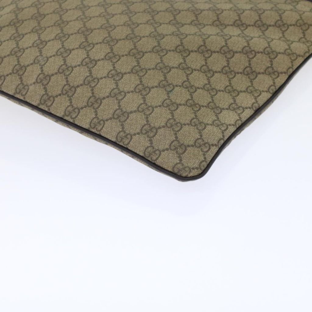 GUCCI GG Canvas Shoulder Bag PVC Leather Beige 201446 yk7961