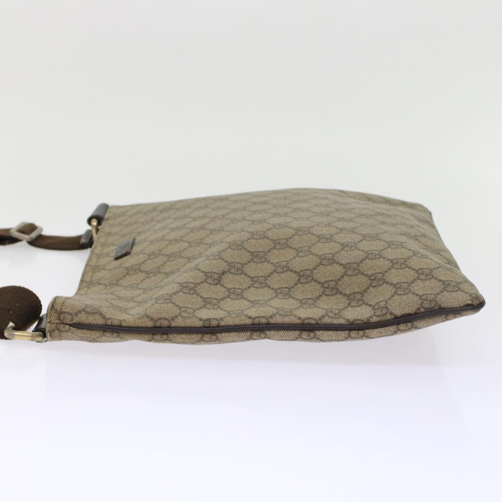 GUCCI GG Canvas Shoulder Bag PVC Leather Beige 201446 yk7961