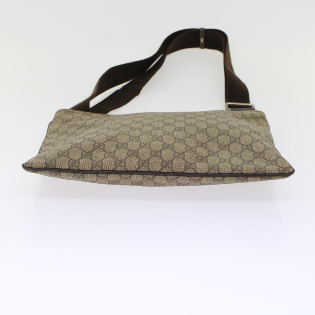 GUCCI GG Canvas Shoulder Bag PVC Leather Beige 201446 yk7961