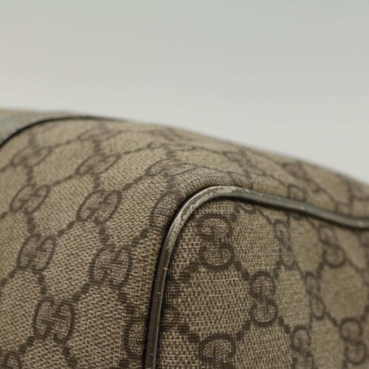 GUCCI GG Canvas Boston Bag PVC Leather Beige 193603 yk7999B