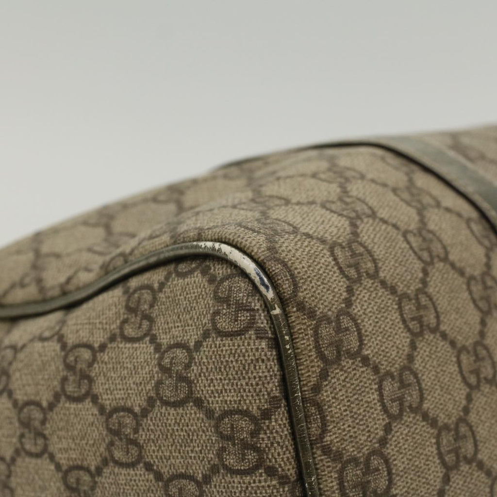 GUCCI GG Canvas Boston Bag PVC Leather Beige 193603 yk7999B