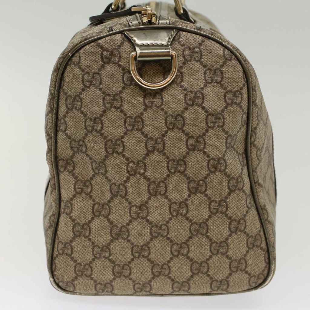 GUCCI GG Canvas Boston Bag PVC Leather Beige 193603 yk7999B