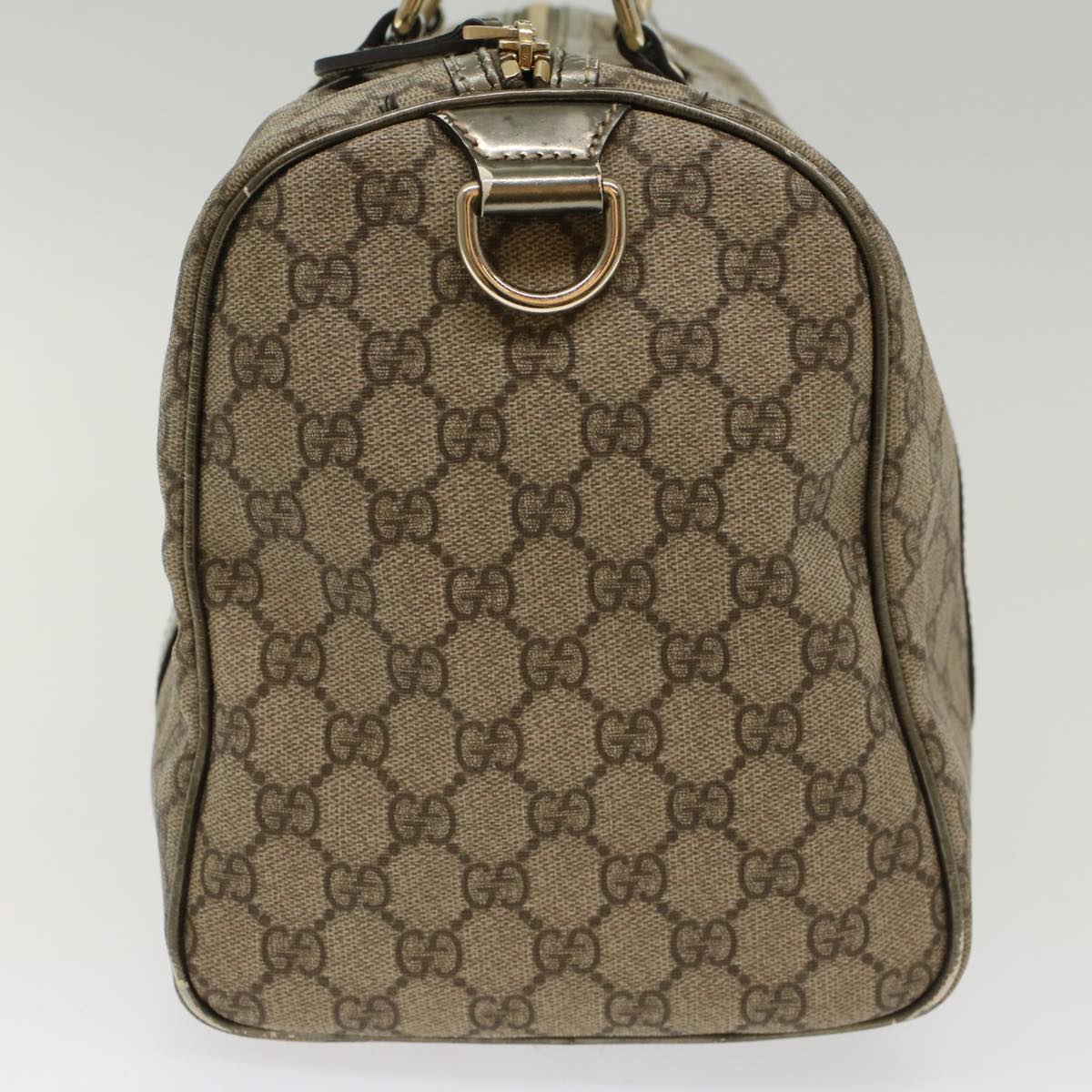 GUCCI GG Canvas Boston Bag PVC Leather Beige 193603 yk7999B