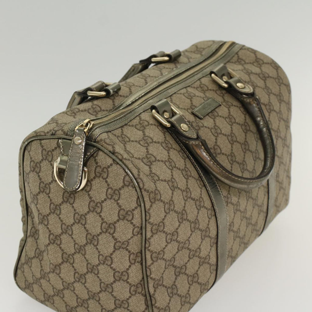 GUCCI GG Canvas Boston Bag PVC Leather Beige 193603 yk7999B