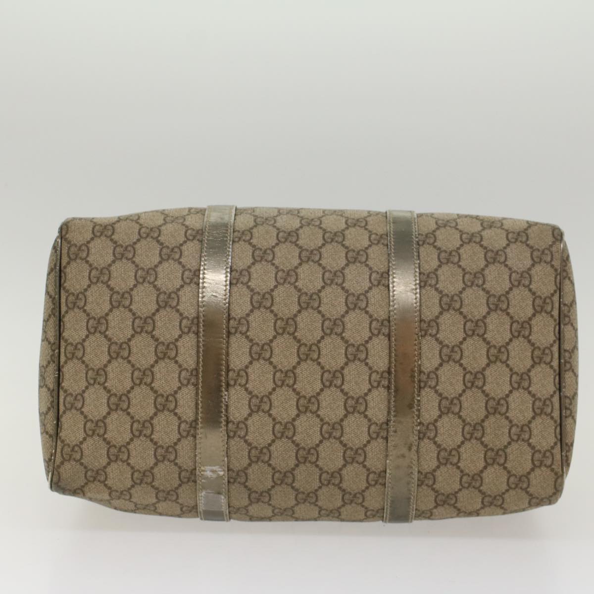 GUCCI GG Canvas Boston Bag PVC Leather Beige 193603 yk7999B