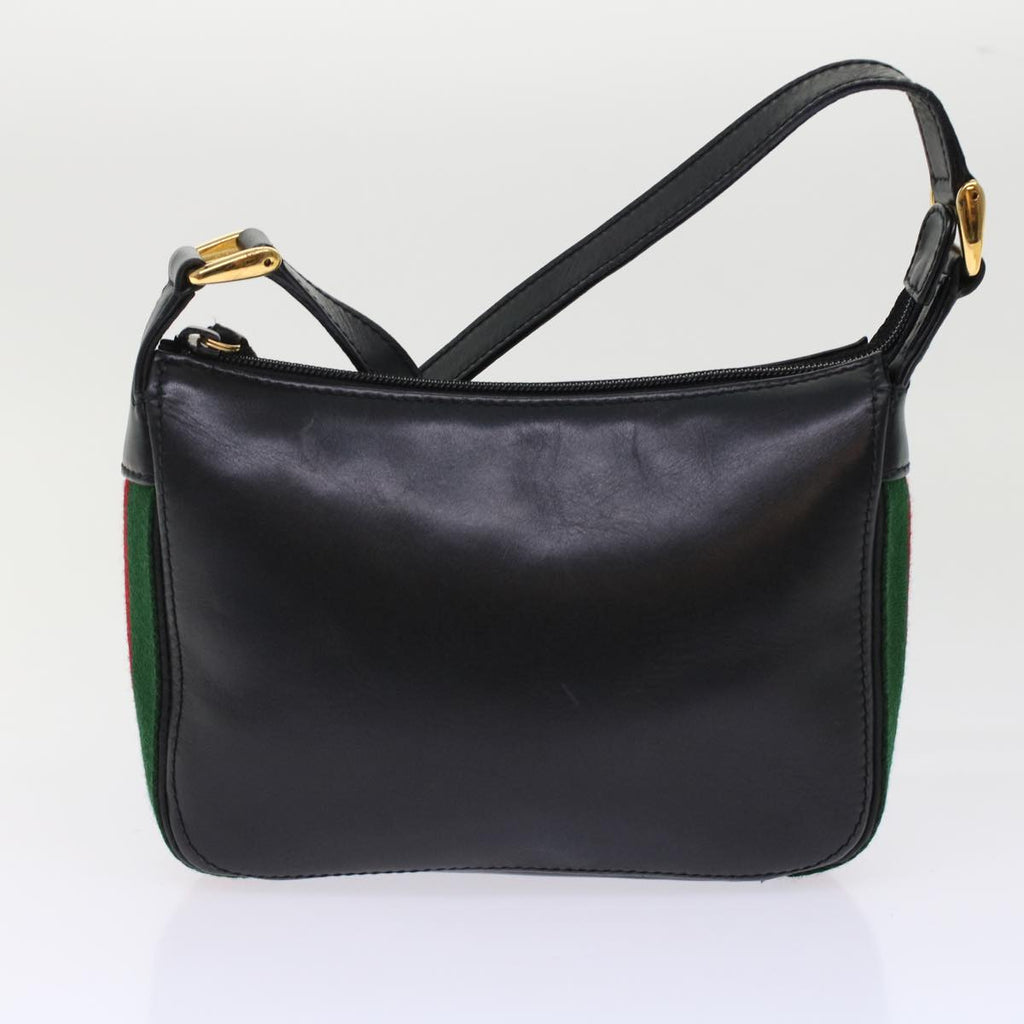 GUCCI Web Sherry Line Shoulder Bag Patent leather 2Set Black Red yk8019B