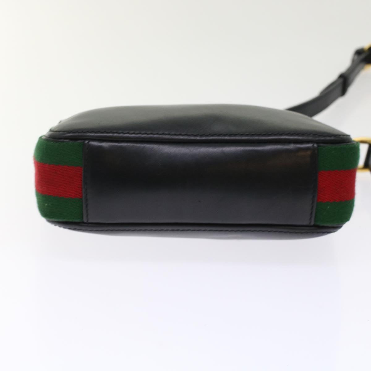 GUCCI Web Sherry Line Shoulder Bag Patent leather 2Set Black Red yk8019B