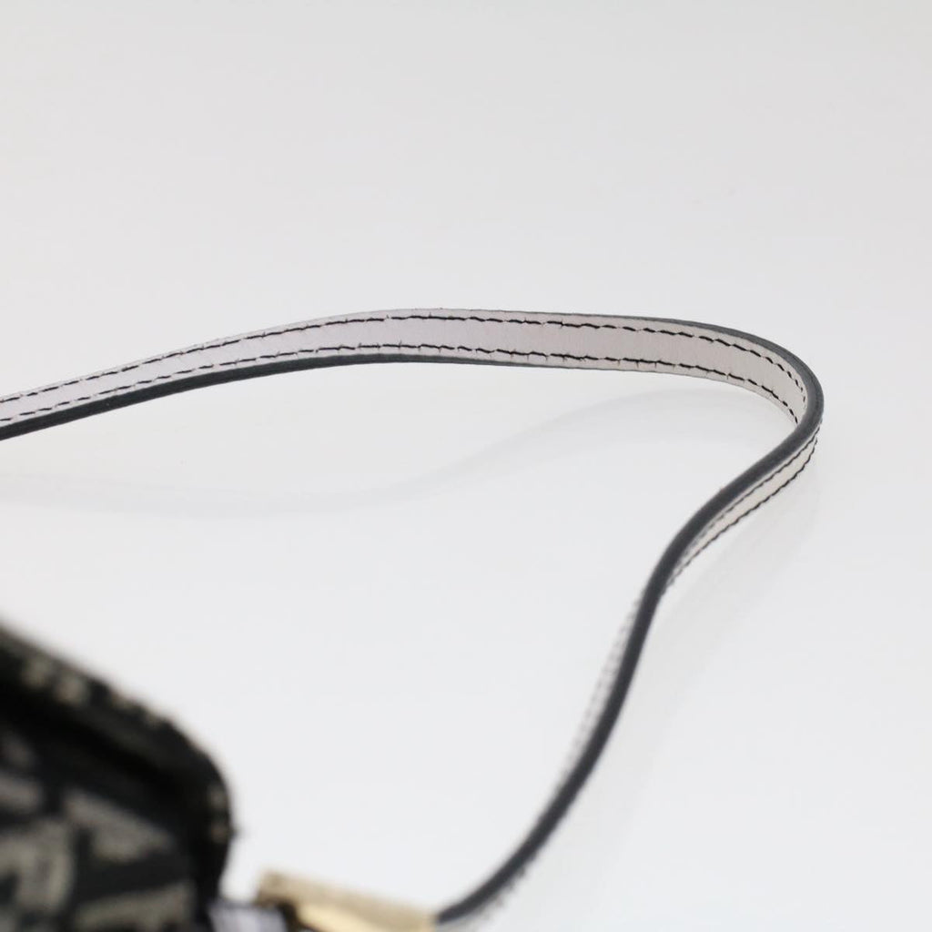 FENDI Zucchino Canvas Mini mamma bucket Hand Bag Black yk8027