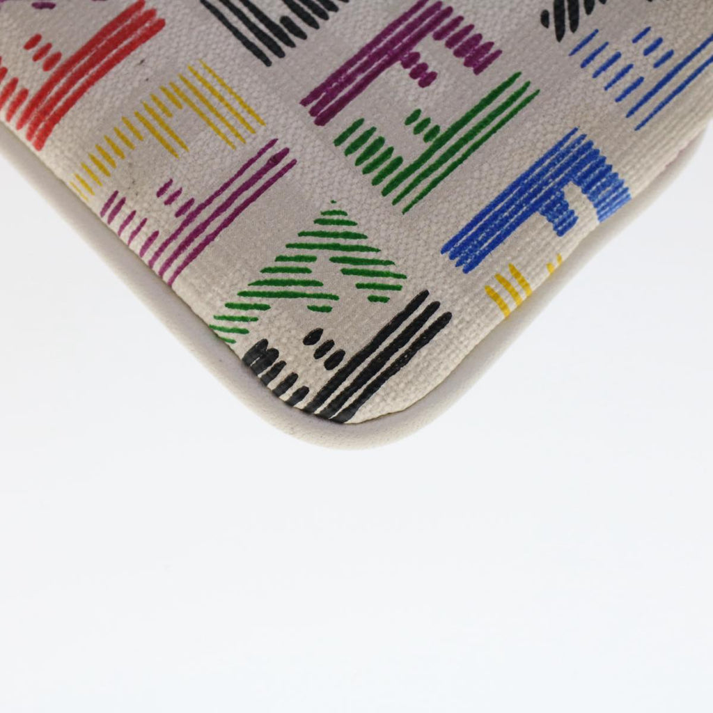 FENDI Zucchino Canvas Coin Purse Multicolor 8AP005 yk8073