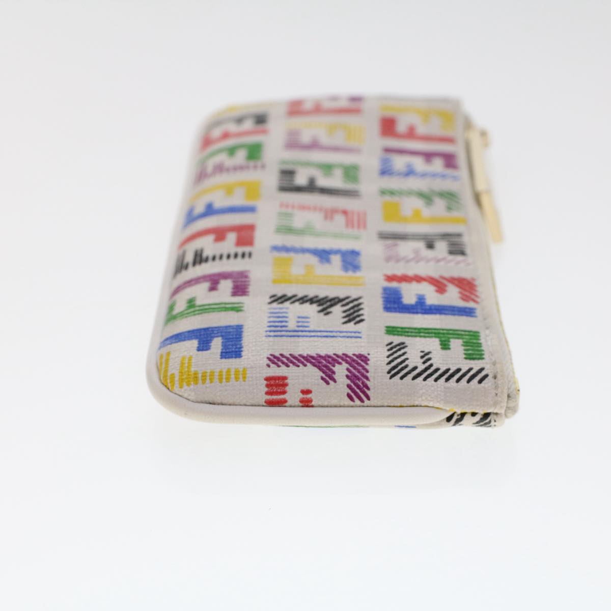 FENDI Zucchino Canvas Coin Purse Multicolor 8AP005 yk8073