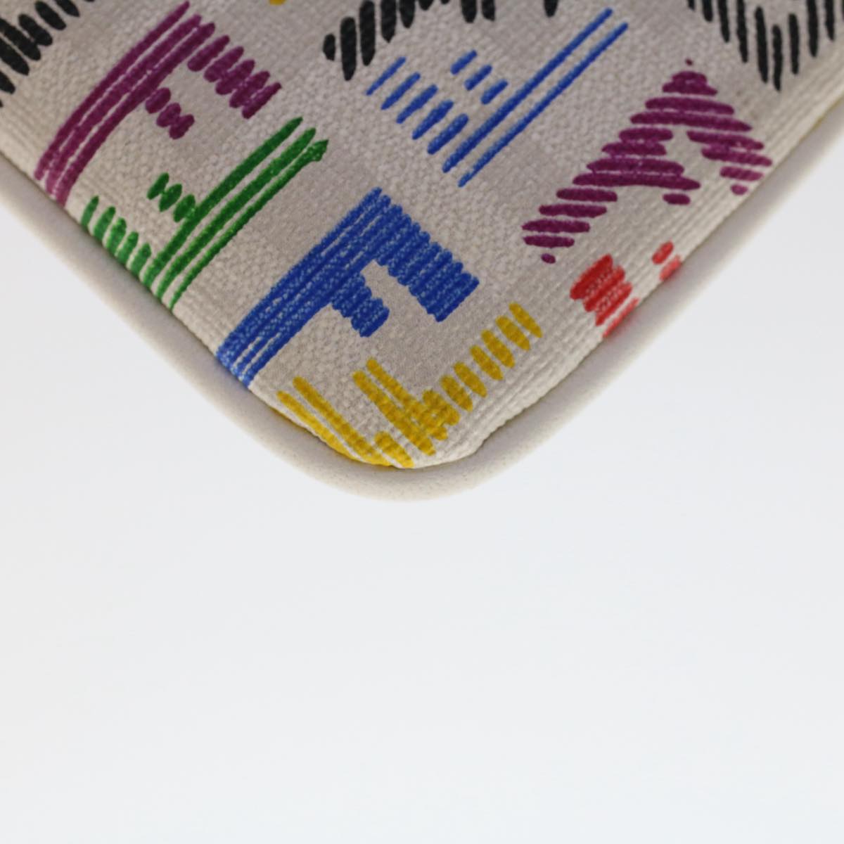 FENDI Zucchino Canvas Coin Purse Multicolor 8AP005 yk8073