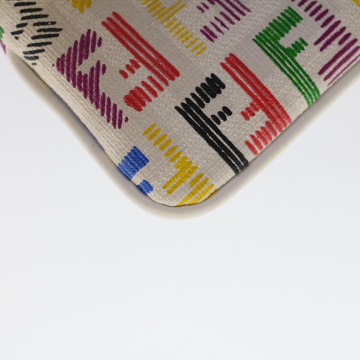 FENDI Zucchino Canvas Coin Purse Multicolor 8AP005 yk8073