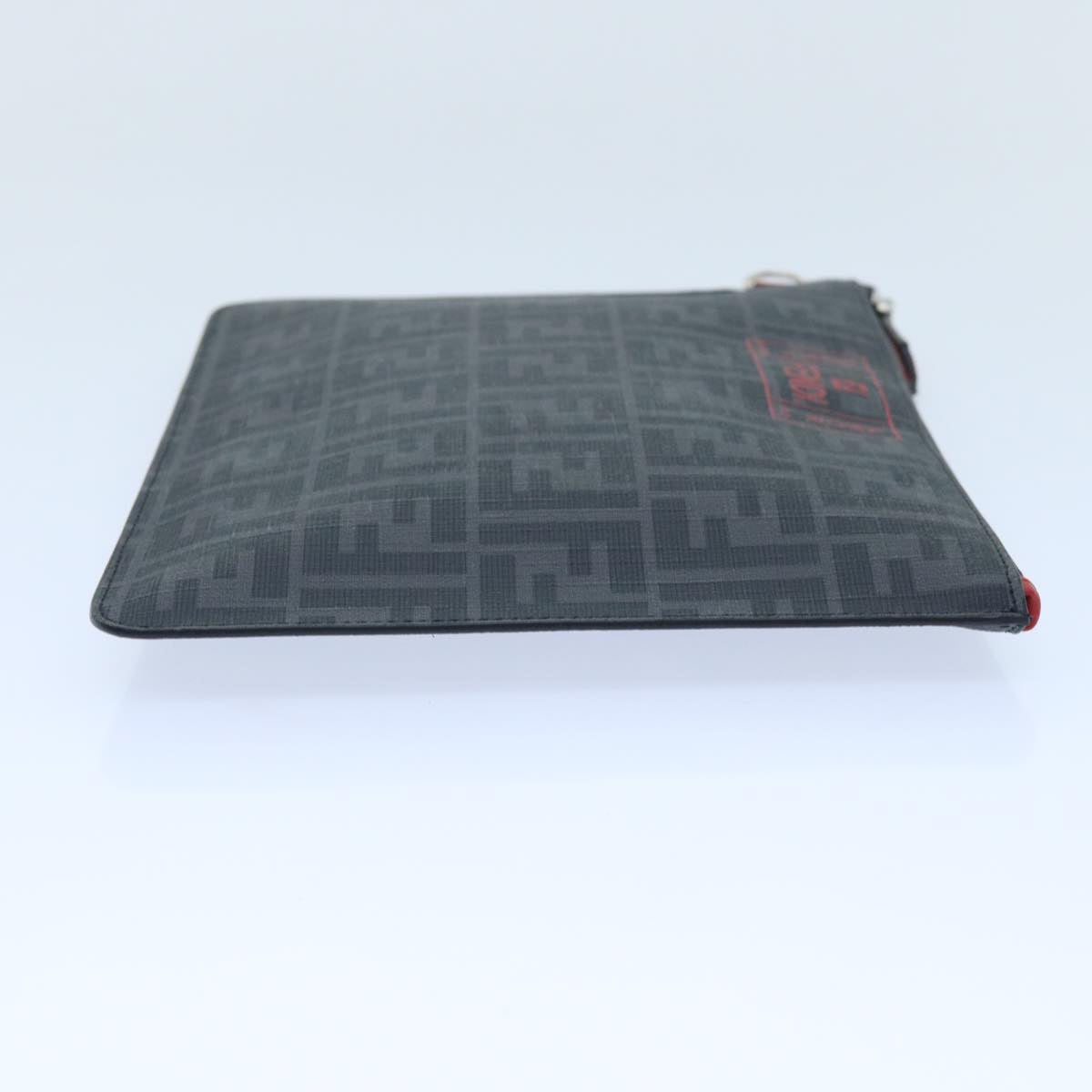 FENDI Zucca Canvas Clutch Bag Black yk8081