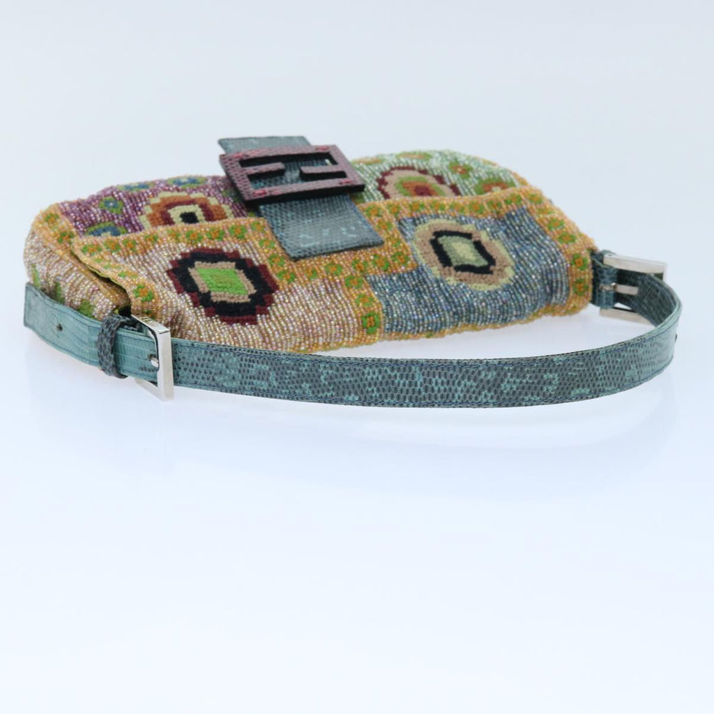 FENDI Mamma Baguette Shoulder Bag Beads Multicolor yk8154A