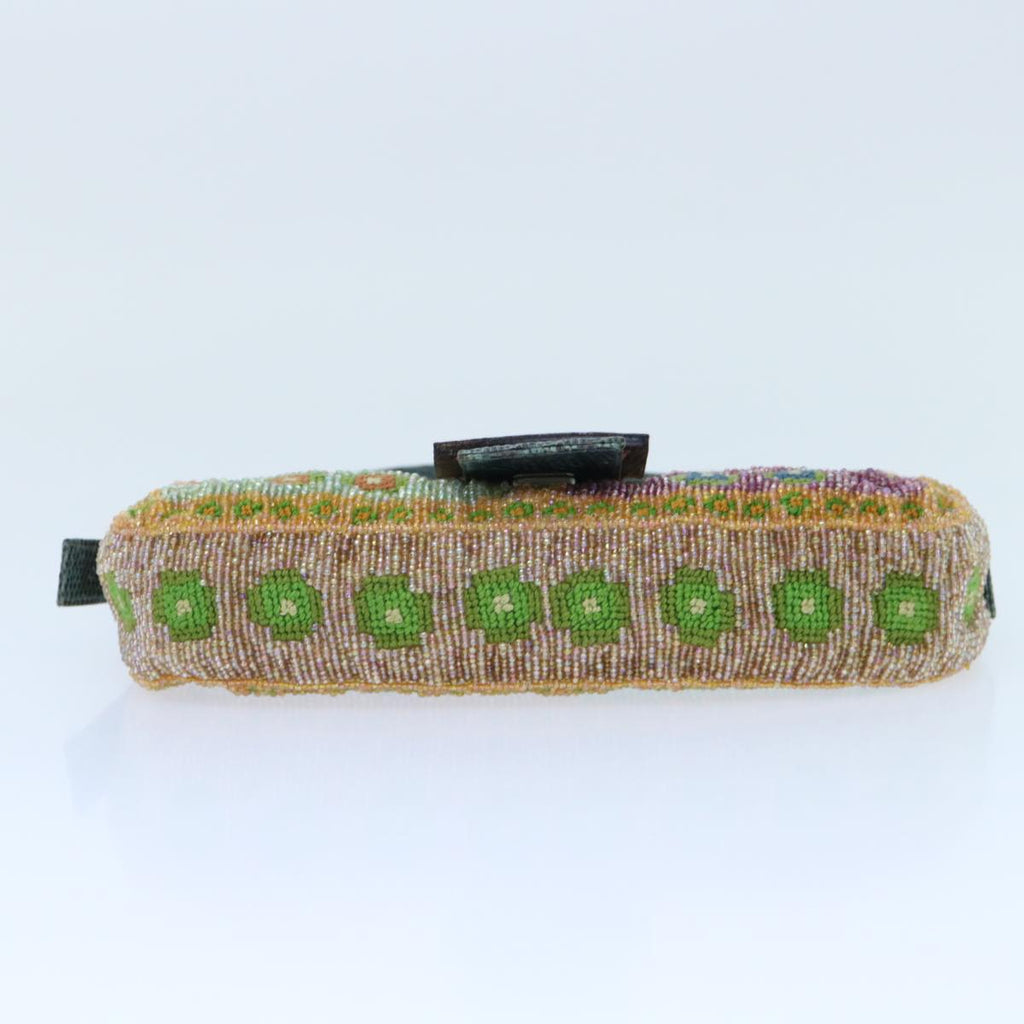 FENDI Mamma Baguette Shoulder Bag Beads Multicolor yk8154A