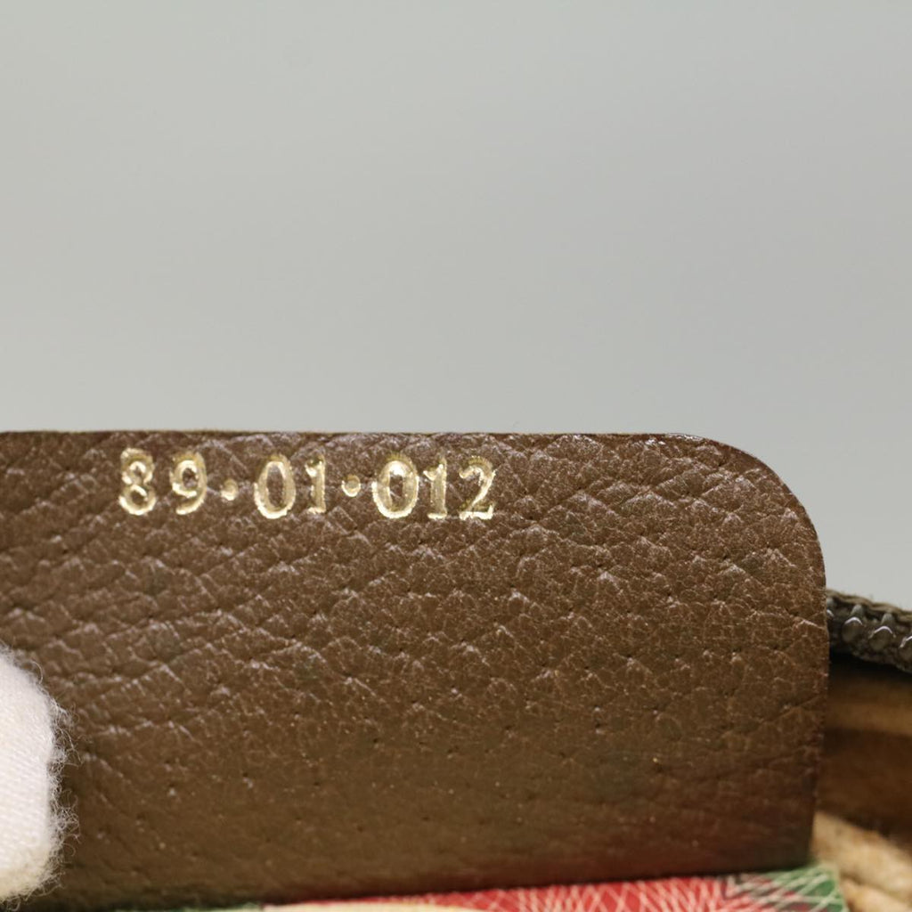 GUCCI GG Canvas Web Sherry Line Clutch Bag Beige Red Green 89.01.012 yk8156