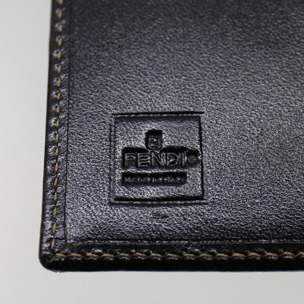 FENDI Zucca Canvas Day Planner Cover Black Brown yk8175