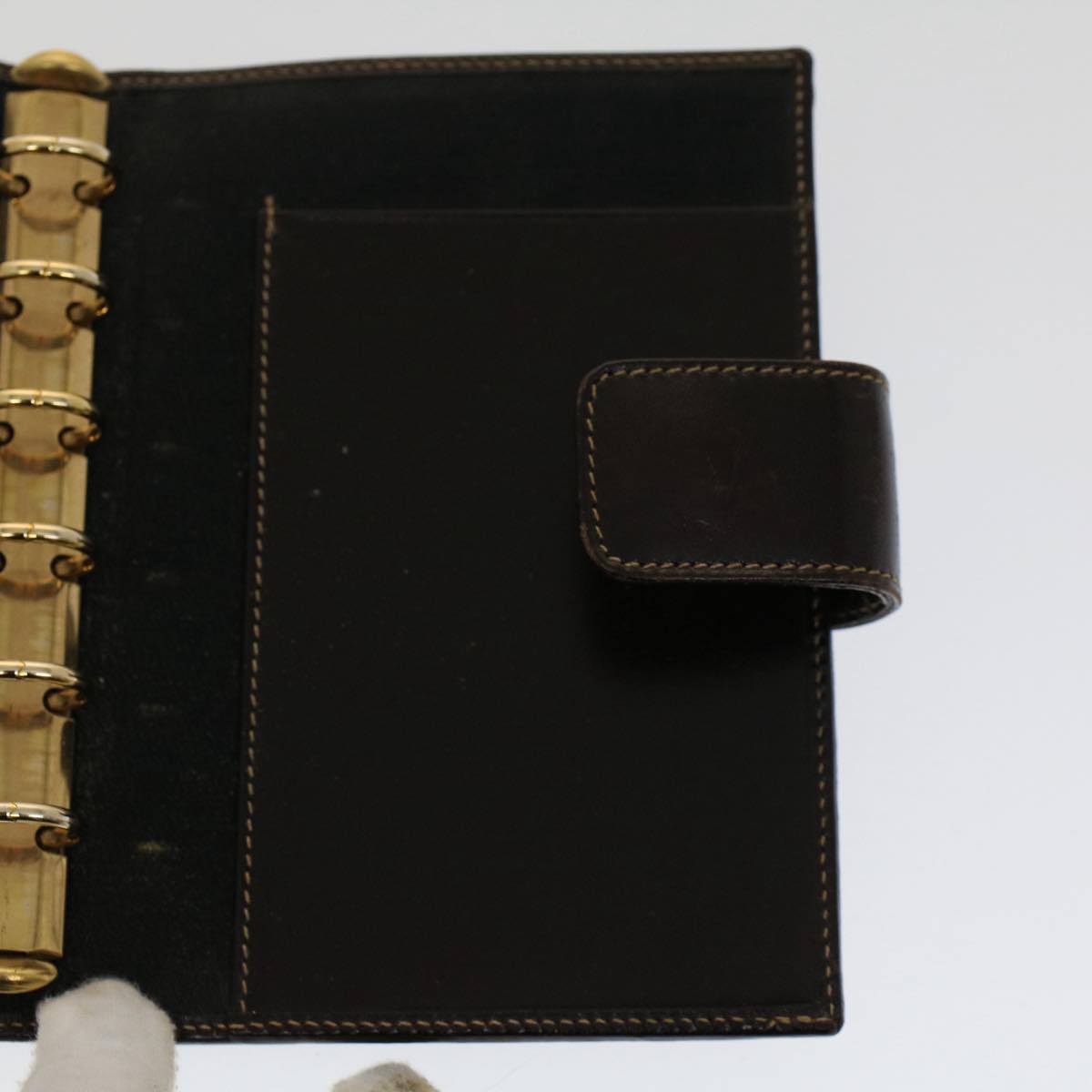 FENDI Zucca Canvas Day Planner Cover Black Brown yk8175