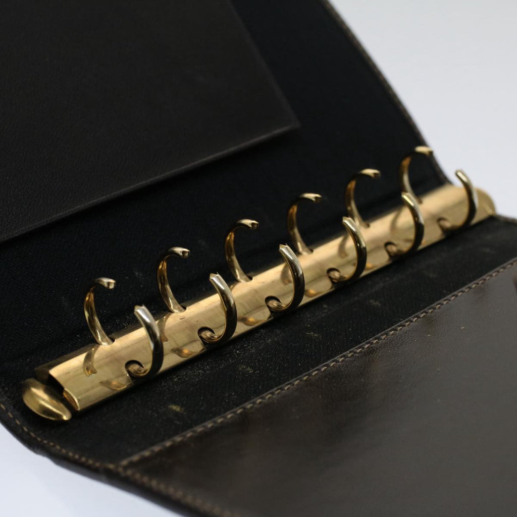FENDI Zucca Canvas Day Planner Cover Black Brown yk8175