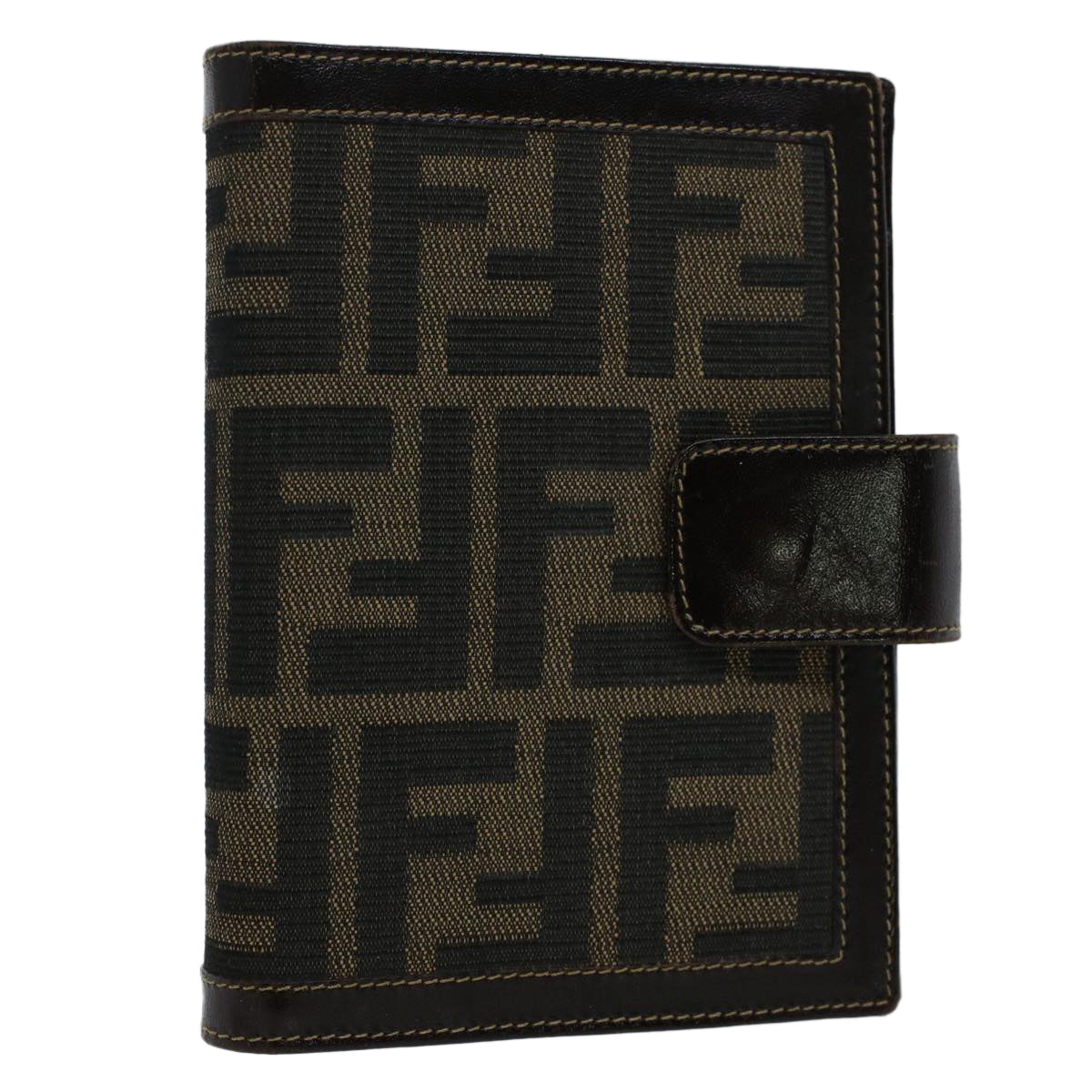 FENDI Zucca Canvas Day Planner Cover Black Brown yk8175