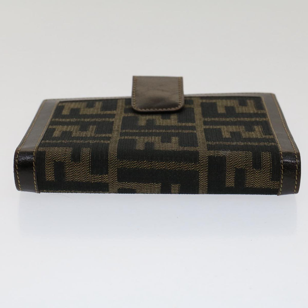 FENDI Zucca Canvas Day Planner Cover Black Brown yk8175