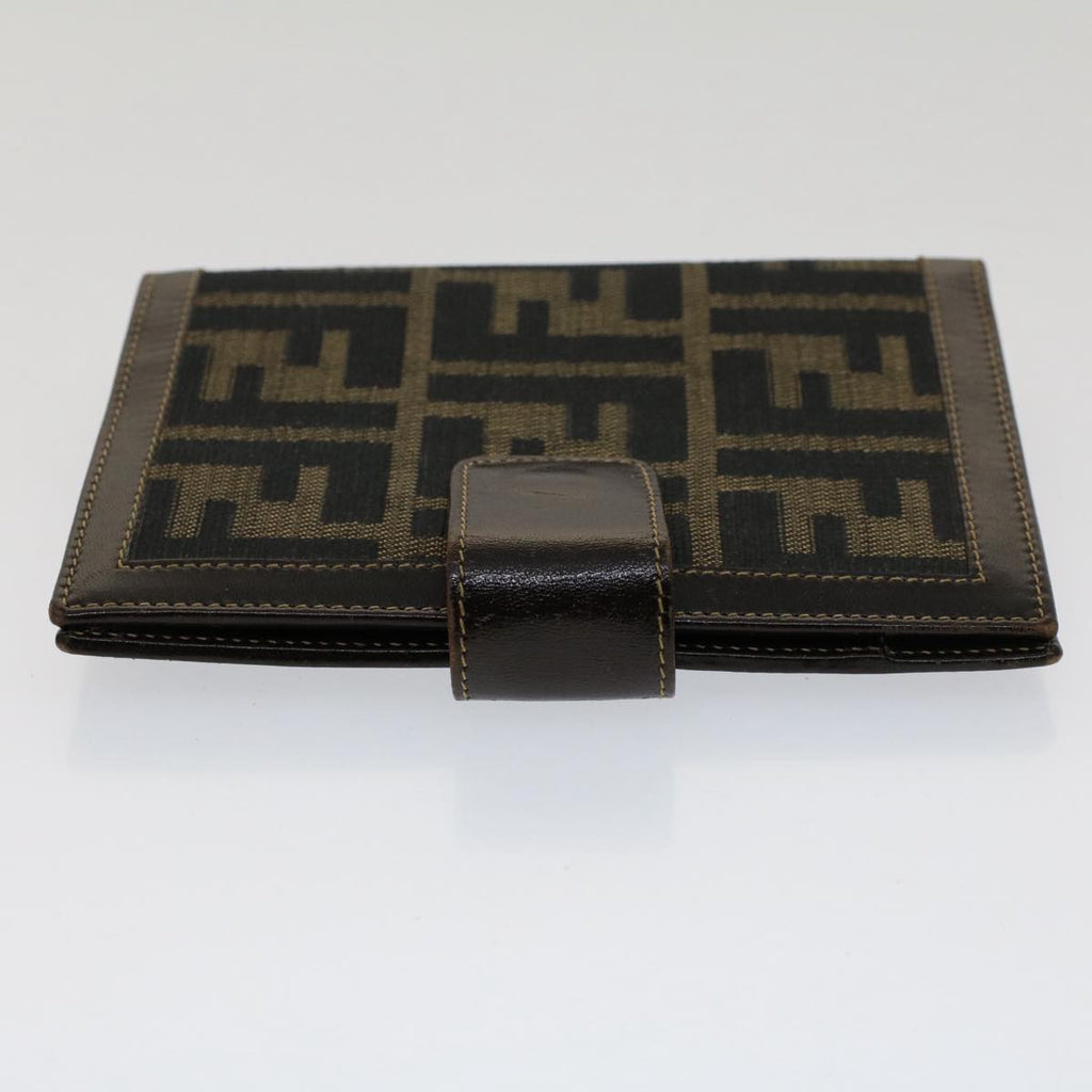 FENDI Zucca Canvas Day Planner Cover Black Brown yk8175