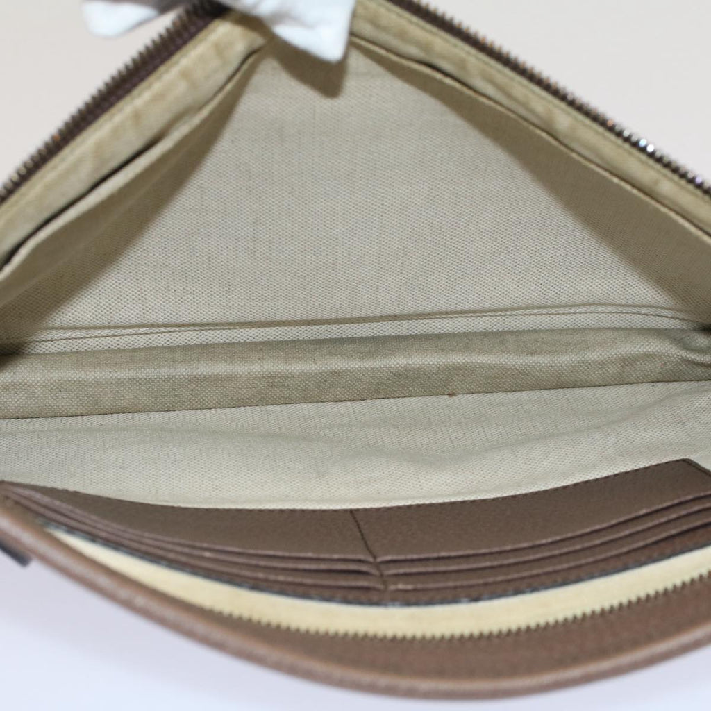 GUCCI GG Canvas Web Sherry Line Clutch Bag Beige Red Green 597619 yk8206