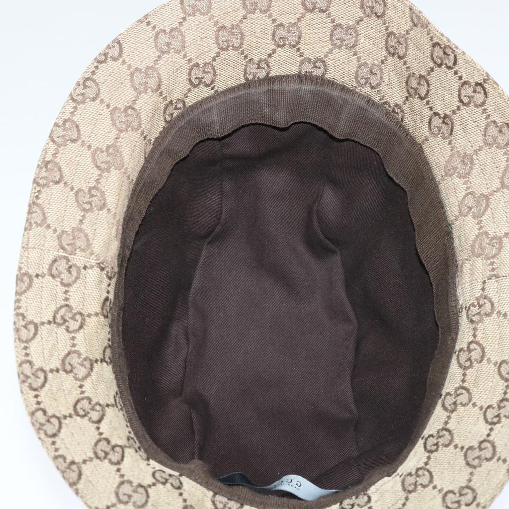 GUCCI GG Canvas Web Sherry Line Hat L Beige Red Green yk8211