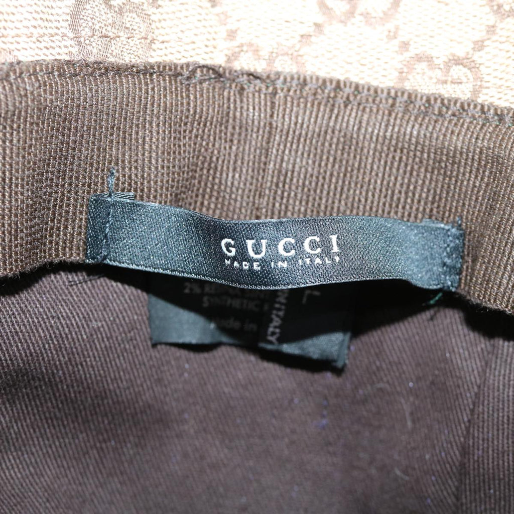 GUCCI GG Canvas Web Sherry Line Hat L Beige Red Green yk8211