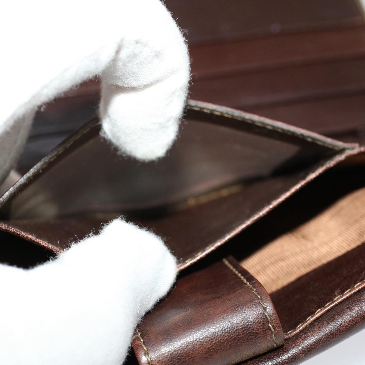 FENDI Zucca Canvas Wallet Black Brown yk8227