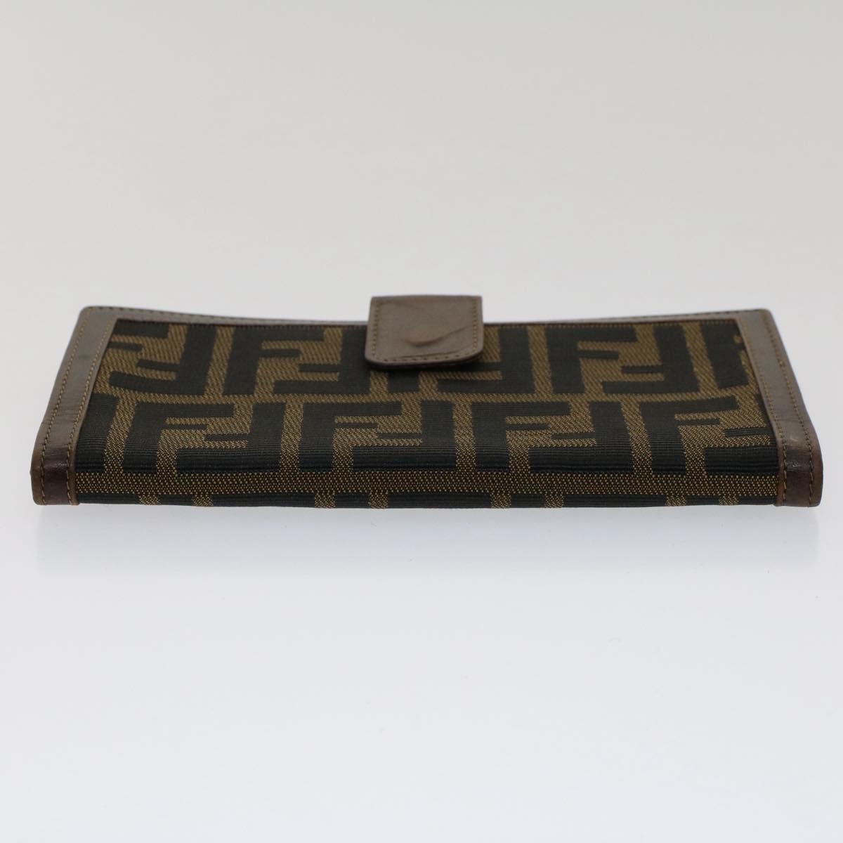 FENDI Zucca Canvas Wallet Black Brown yk8227