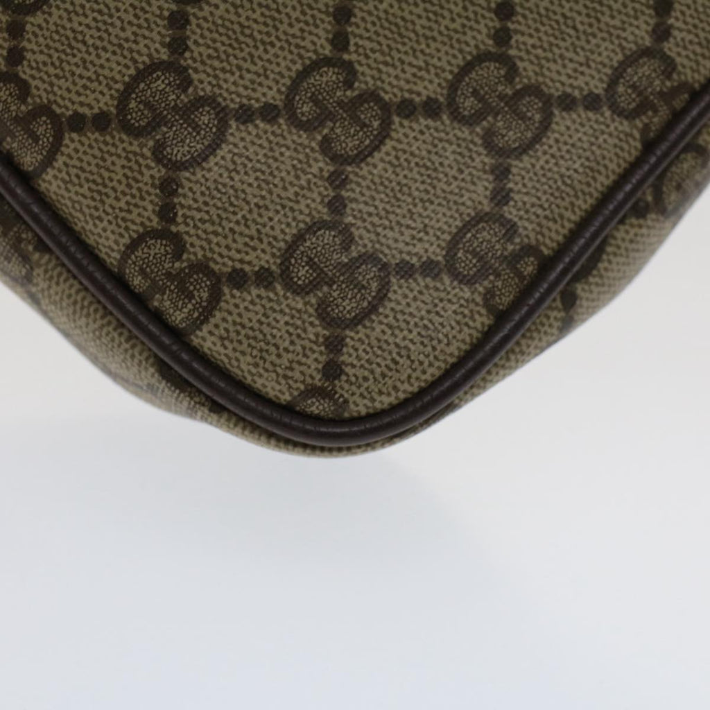 GUCCI GG Canvas Shoulder Bag PVC Leather Beige 97.02.068 yk8228