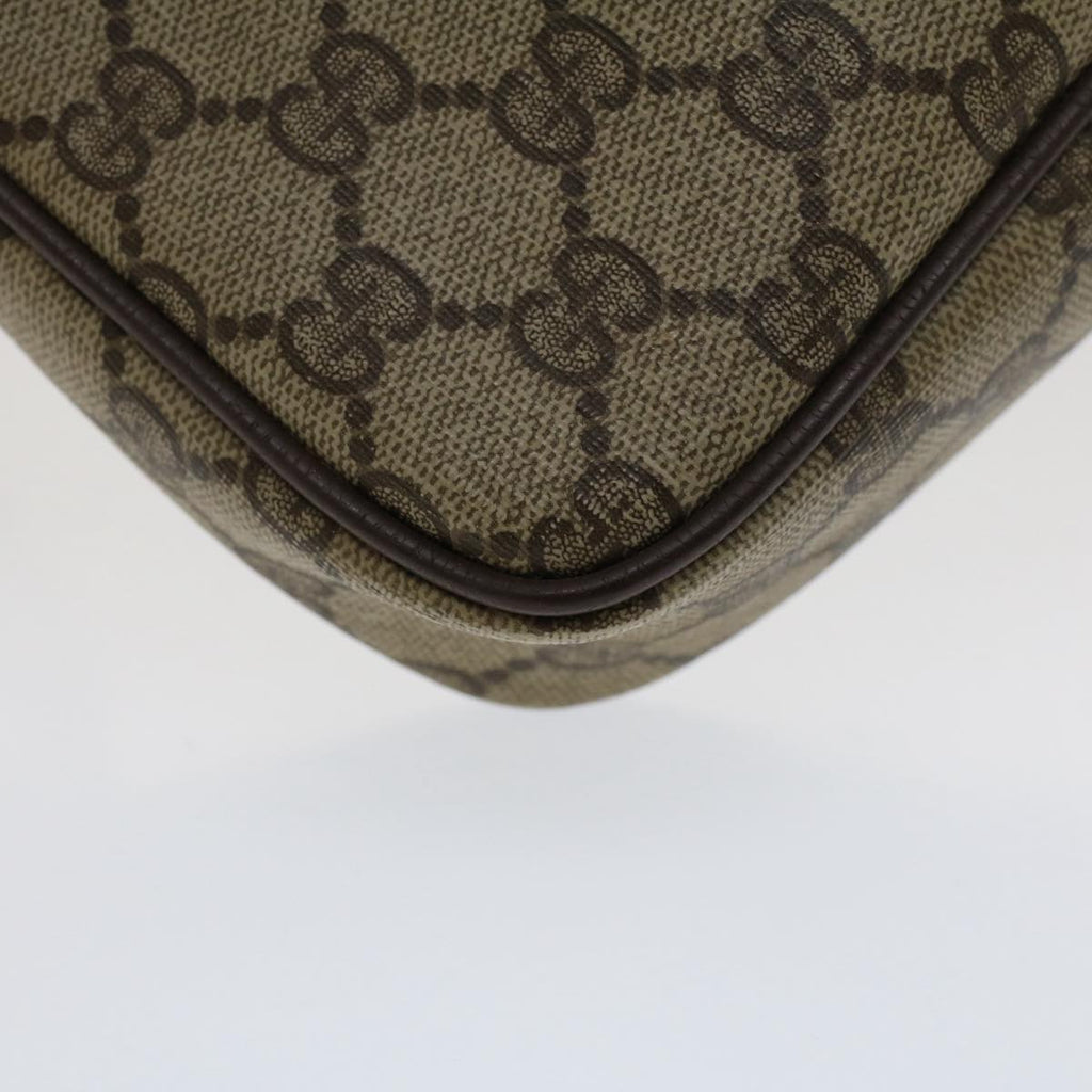GUCCI GG Canvas Shoulder Bag PVC Leather Beige 97.02.068 yk8228
