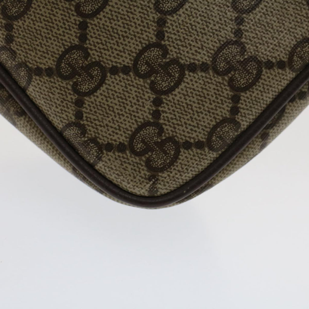 GUCCI GG Canvas Shoulder Bag PVC Leather Beige 97.02.068 yk8228