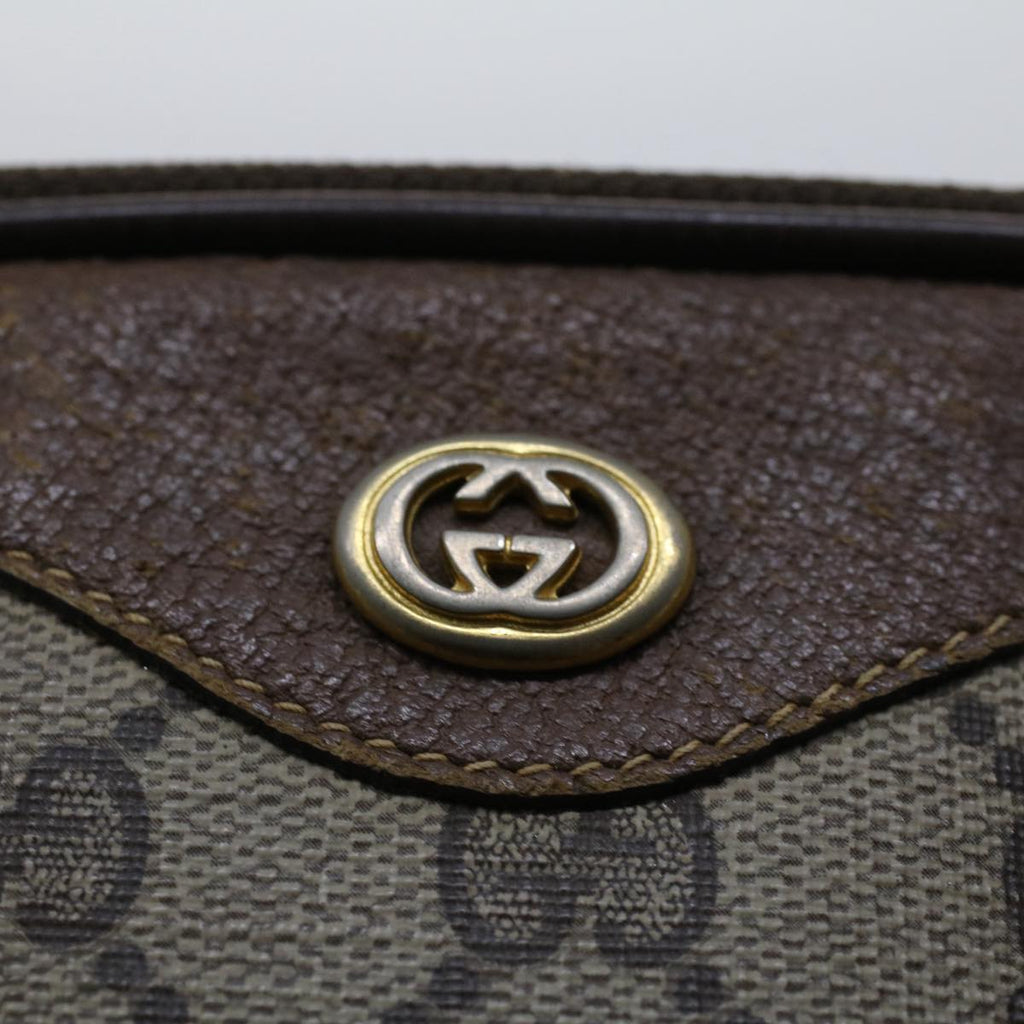 GUCCI GG Canvas Shoulder Bag PVC Leather Beige 97.02.068 yk8228