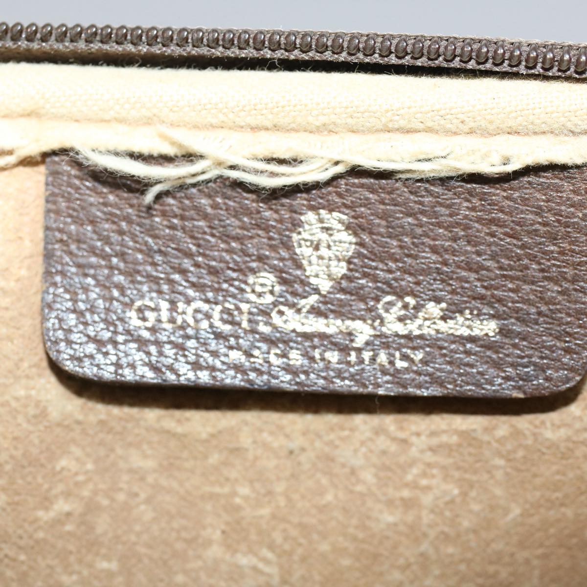GUCCI GG Canvas Shoulder Bag PVC Leather Beige 97.02.068 yk8228