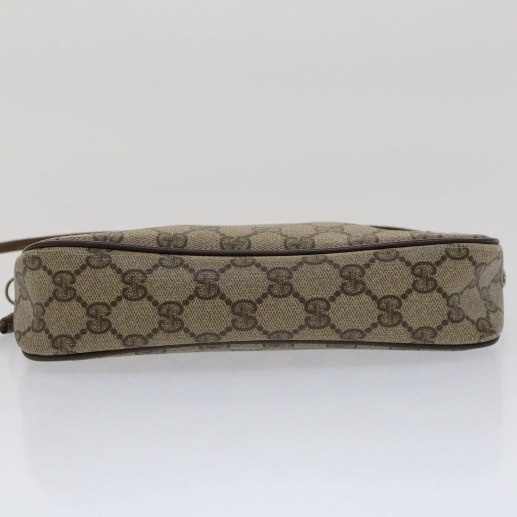 GUCCI GG Canvas Shoulder Bag PVC Leather Beige 97.02.068 yk8228