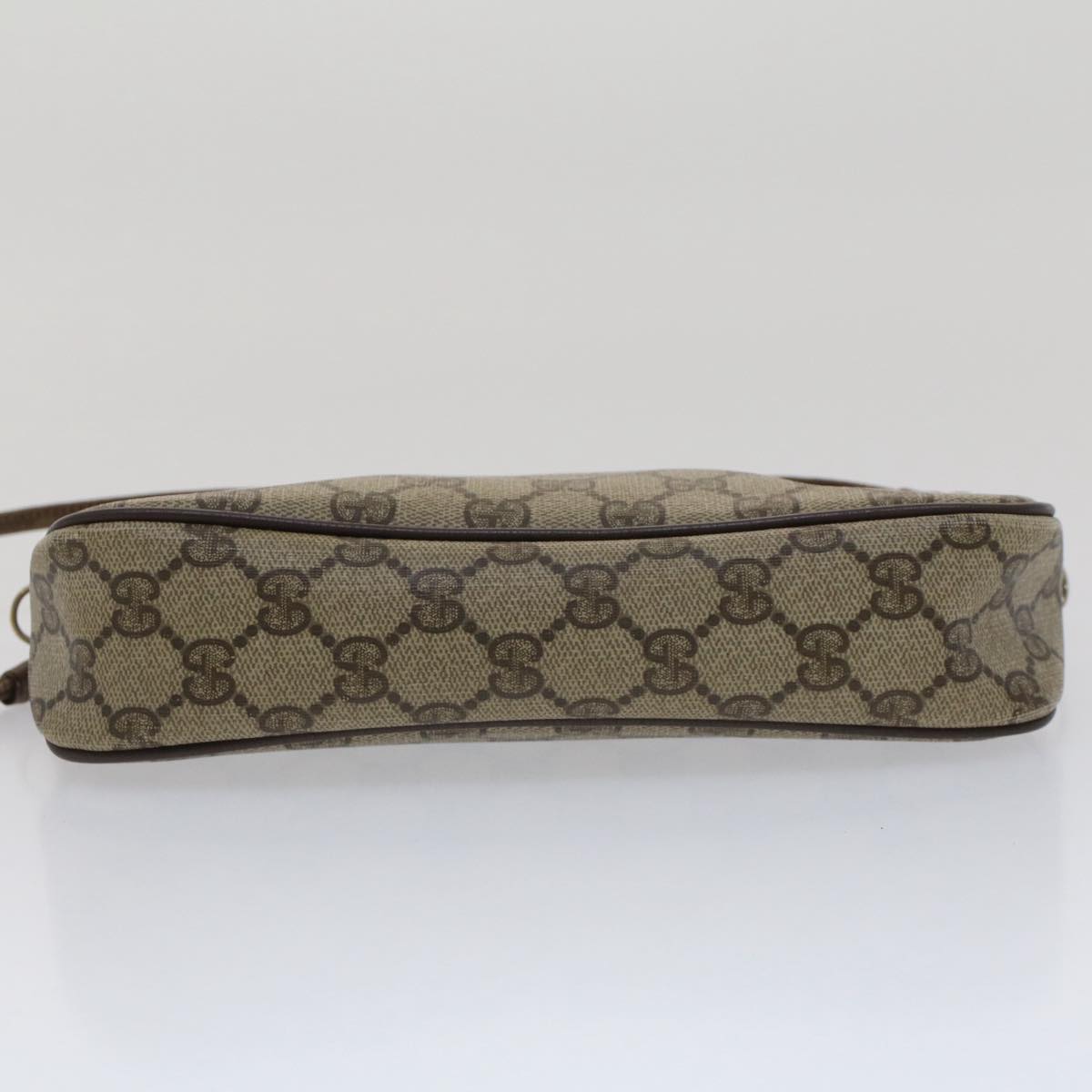 GUCCI GG Canvas Shoulder Bag PVC Leather Beige 97.02.068 yk8228