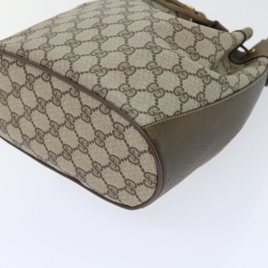 GUCCI GG Canvas Web Sherry Line Shoulder Bag Beige Green 41.02.034 yk8237