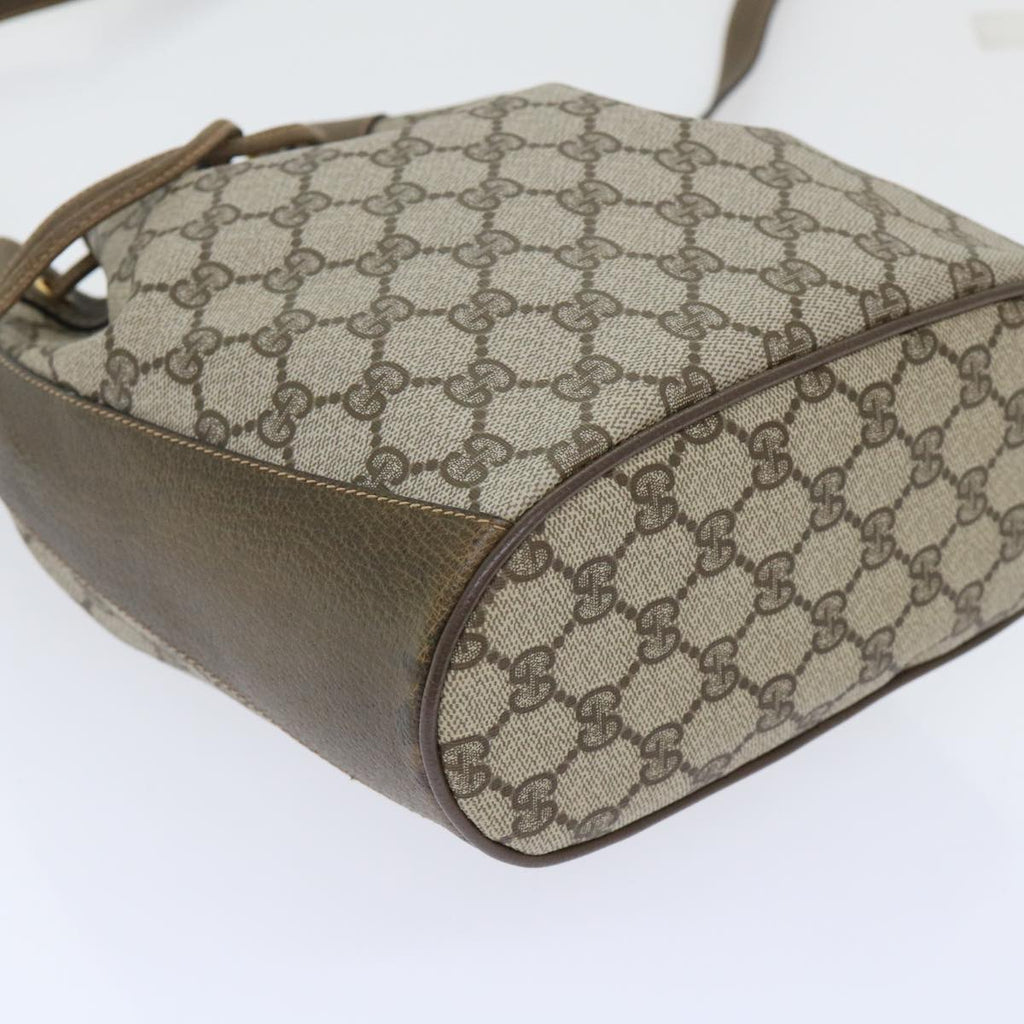GUCCI GG Canvas Web Sherry Line Shoulder Bag Beige Green 41.02.034 yk8237