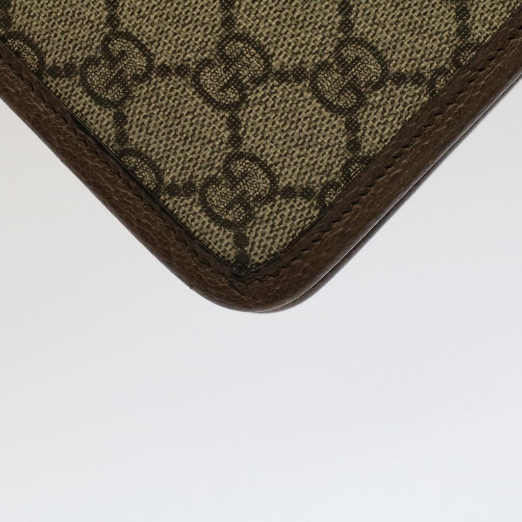 GUCCI GG Canvas Web Sherry Line Clutch Bag Beige Red Green 597619 yk8242