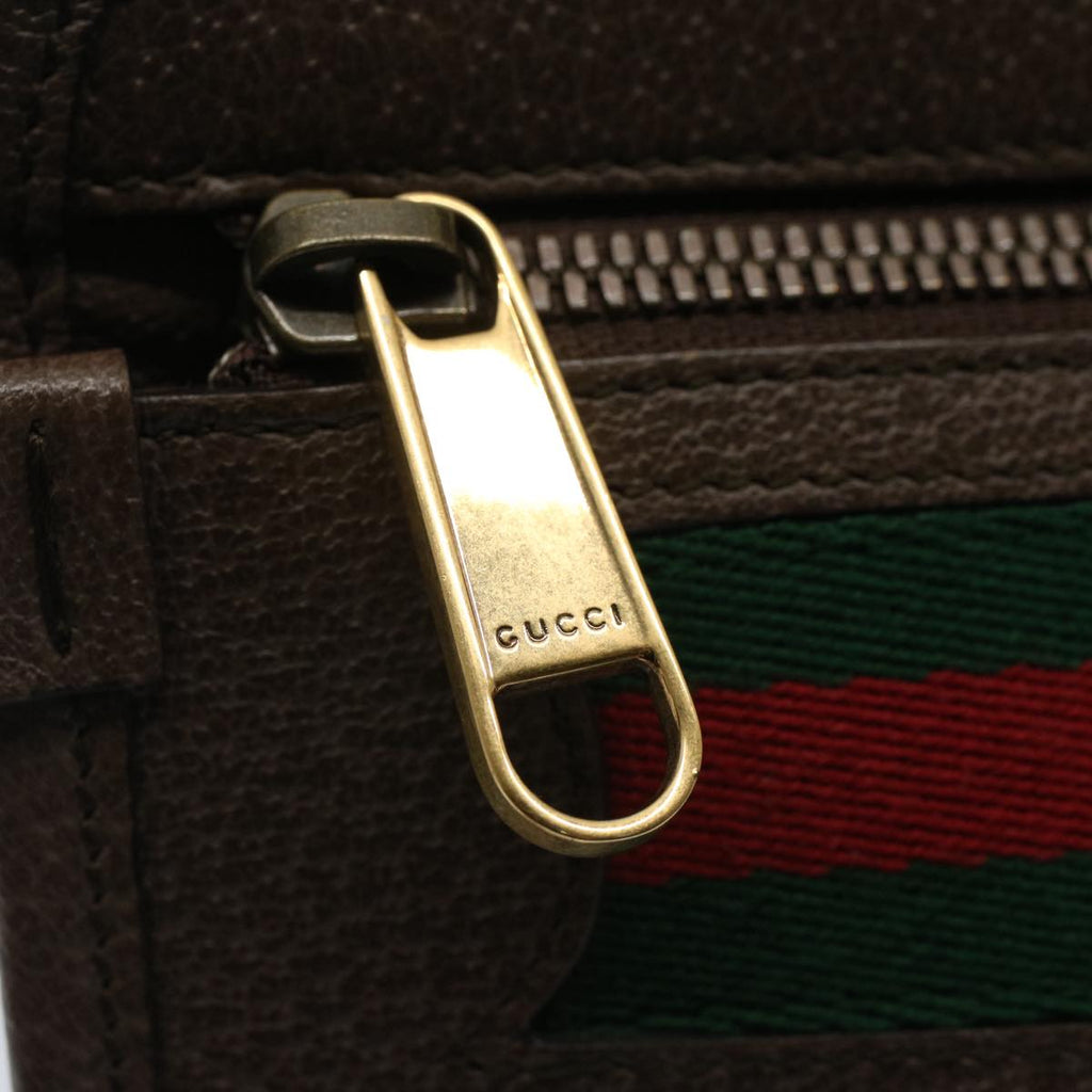 GUCCI GG Canvas Web Sherry Line Clutch Bag Beige Red Green 597619 yk8242