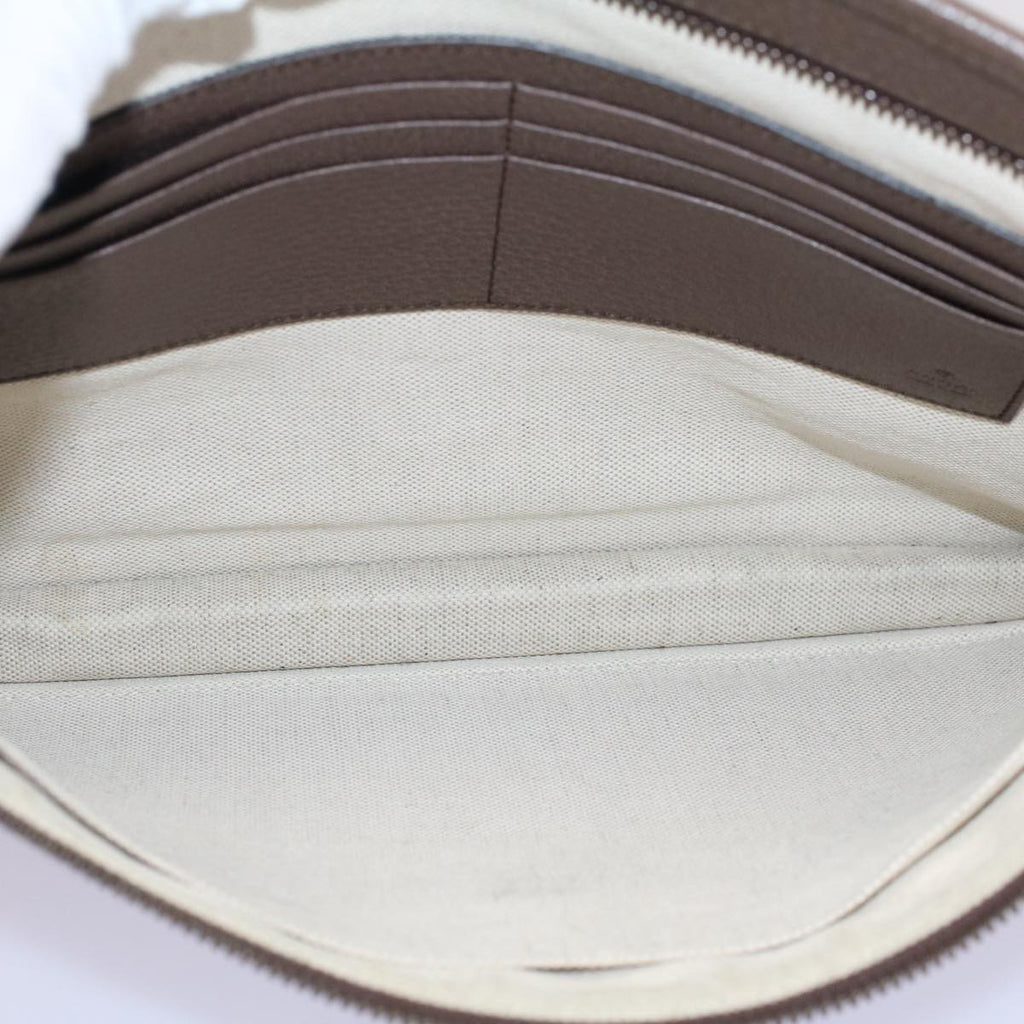 GUCCI GG Canvas Web Sherry Line Clutch Bag Beige Red Green 597619 yk8242