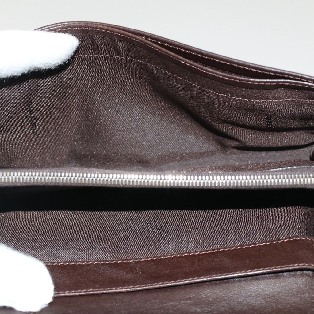 FENDI Zucca Canvas Wallet Black Brown yk8305