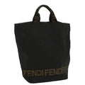 FENDI Hand Bag Nylon Black yk8325