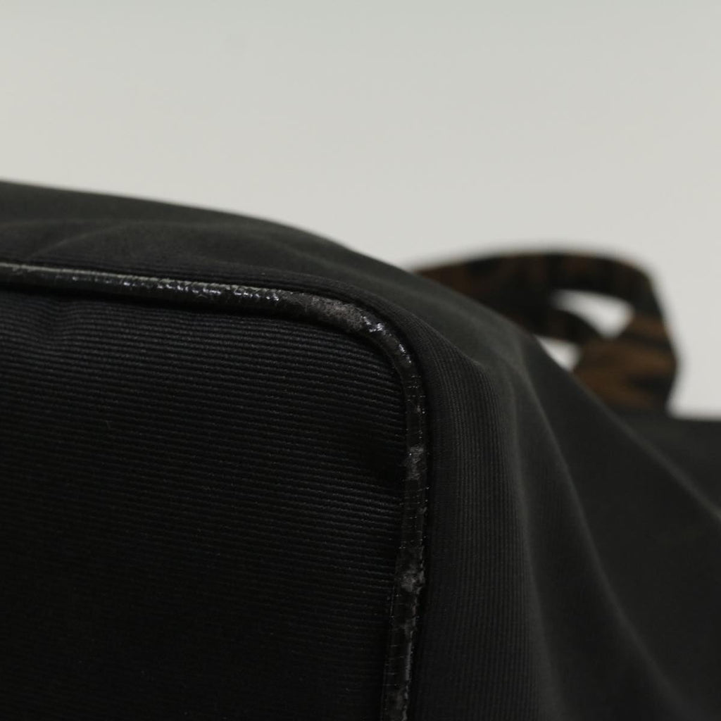FENDI Hand Bag Nylon Black yk8325