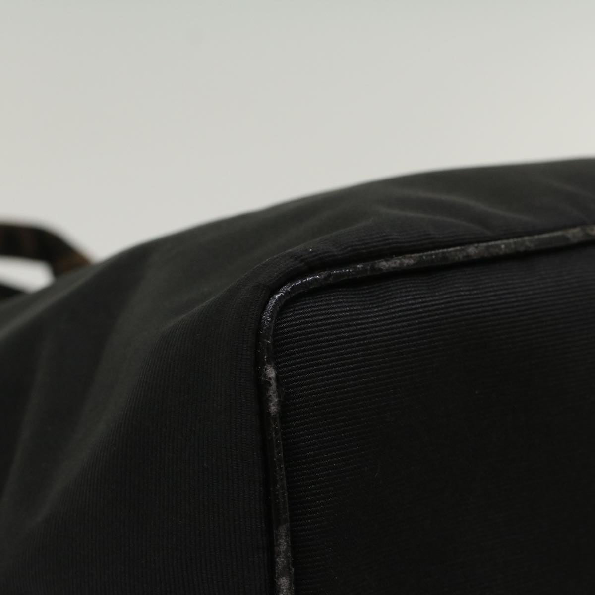 FENDI Hand Bag Nylon Black yk8325